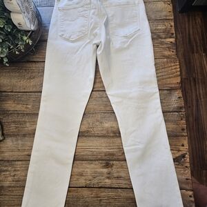 Lucky Brand White Straight Leg Jeans